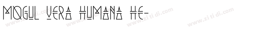 Mogul Vera Humana He字体转换